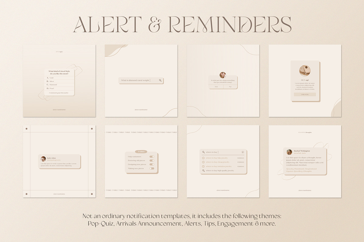Jewelry Instagram Templates | CANVA, a Social Media Template by Wildnun Studio (Photo 15 of 26)