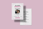 Funeral Program with Elegant Floral, an Invitation Template by Creatiya Type (Thumbnail 4 of 6)