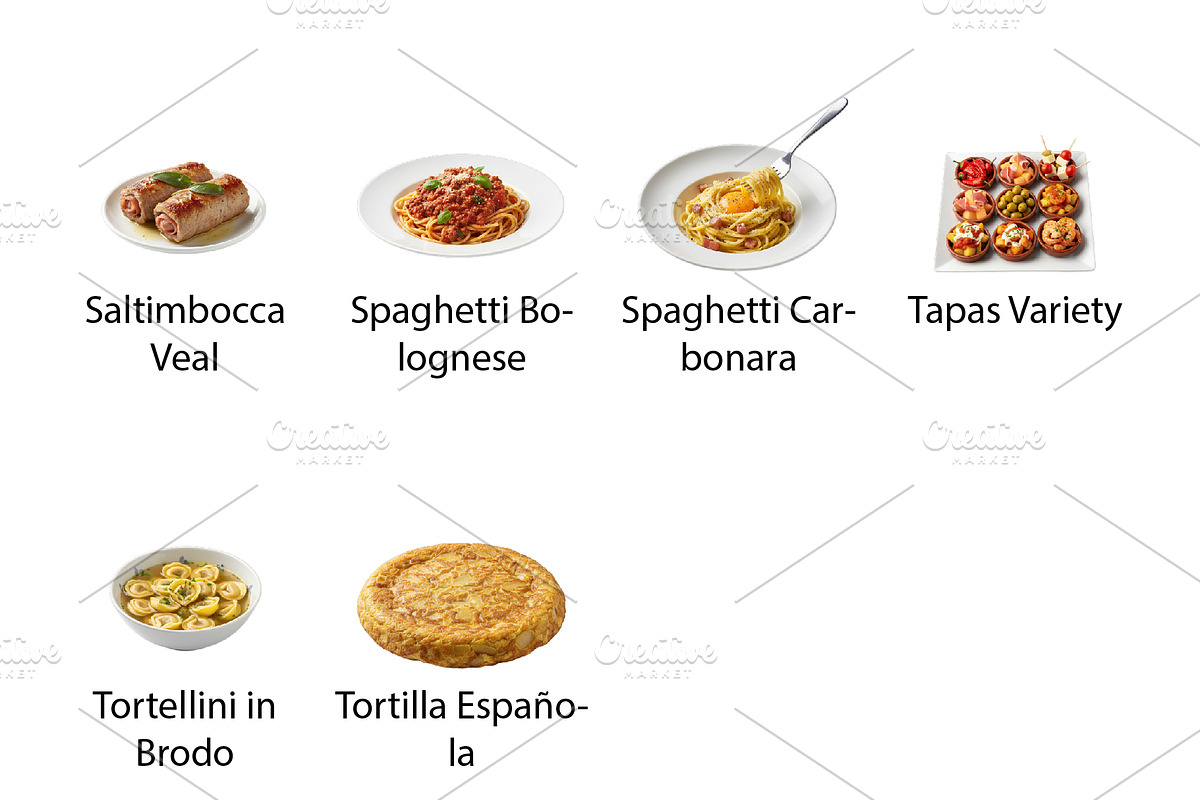 Italian & Mediterranean Feast - PNG, a Food Illustration by Nurlan's shop (Photo 5 of 5)