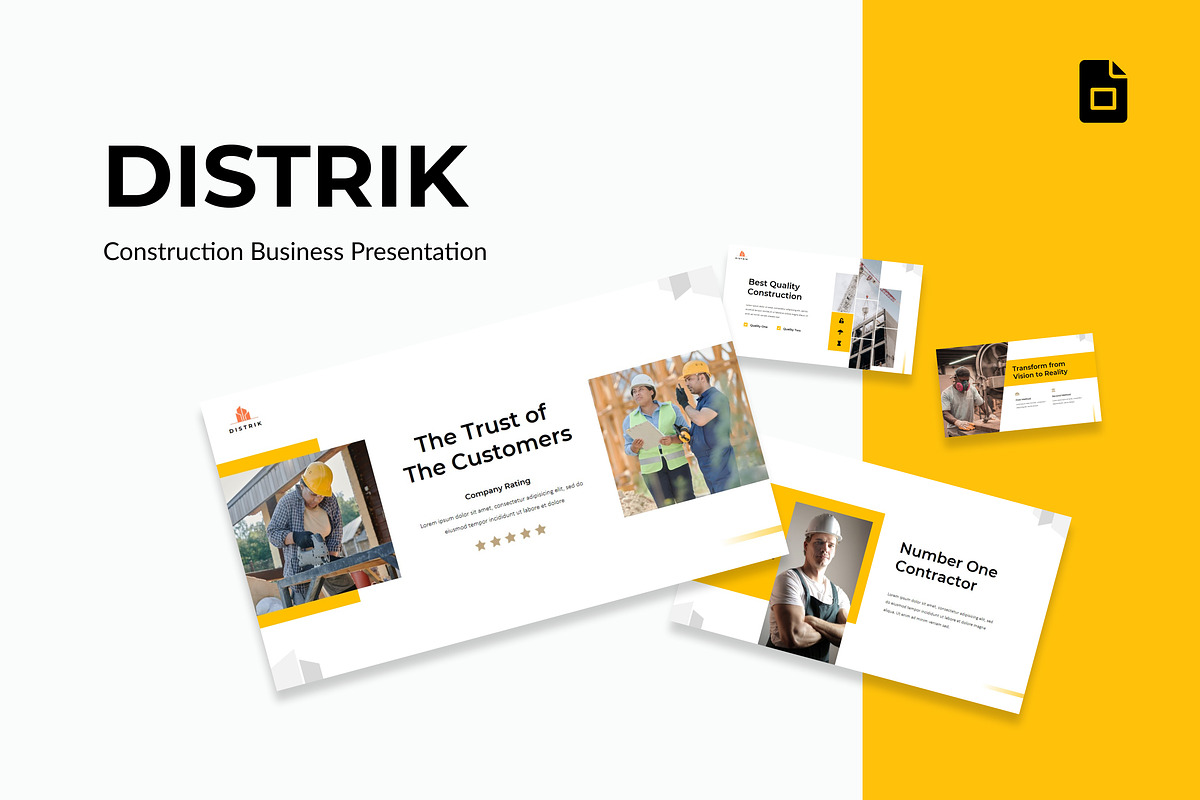 Construction Presentation G-Slides, a Presentation Template by Antstheme (Photo 1 of 3)