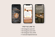 Coffee Instagram Template, a Social Media Template by ZoloDesignHub (Thumbnail 6 of 7)