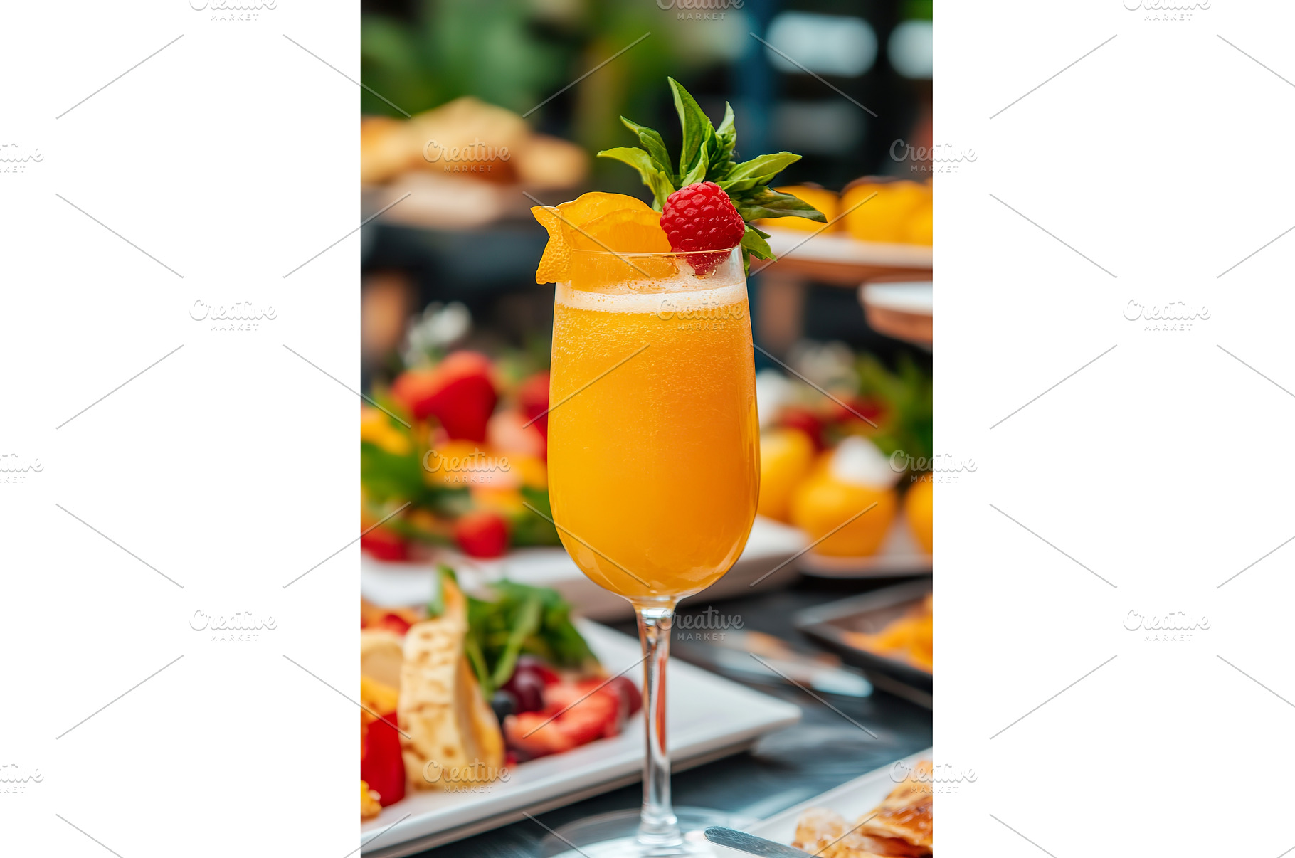 Refreshing orange cocktail with, a Food & Drink Photo by Lermont51