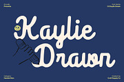 CS Kaylie Drawn, a Script Font by Craft Supply Co. (Thumbnail 1 of 8)