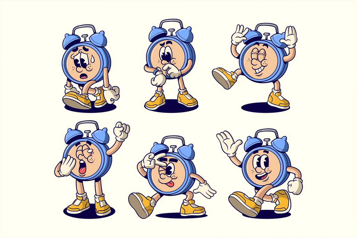 Retro Weker Characters, an Object Illustration by Graptail (Photo 9 of 9)