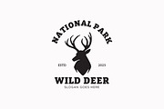 Deer Head Silhouette Design, a Branding & Logo Template by Signatoro (Thumbnail 1 of 2)