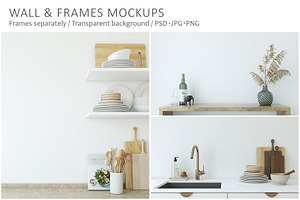MODERN KITCHEN Wall&Frame Mockup
