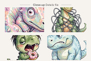 Funny Burnout Dino Sublimation, an Illustration by Artnoy (Thumbnail 4 of 8)
