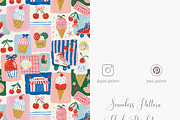 Cute Ice Cream Seamless Pattern, a Pattern Graphic by Pati Charm Studio (Thumbnail 5 of 6)
