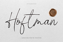 Hoftman - Signature Font