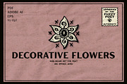 Decorative Hand-Drawn Vector Flowers, a Decorative Illustration by Fuzzy Poet by DG2 (Thumbnail 1 of 3)