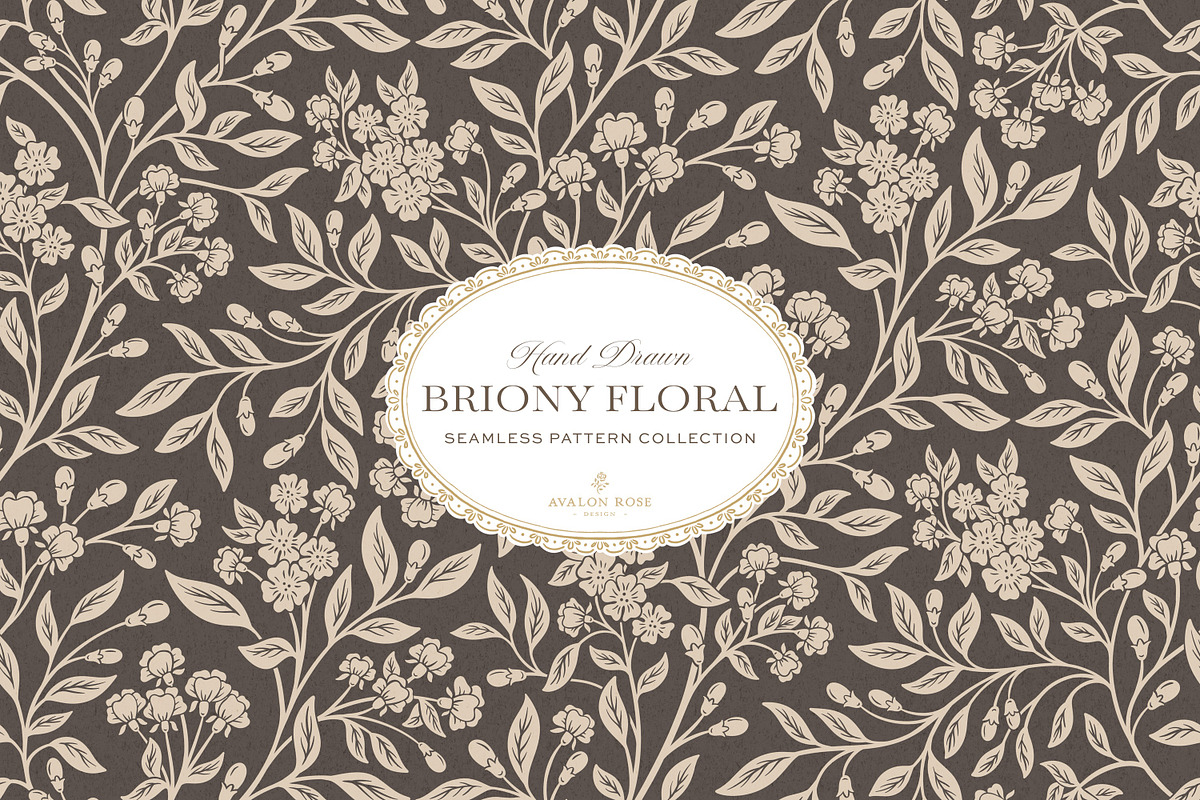Farmhouse Brown Floral Patterns, a Pattern Graphic by Eclectic Anthology (Photo 4 of 12)