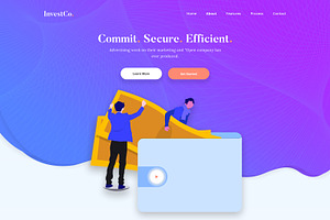 Invest Co. Landing Page