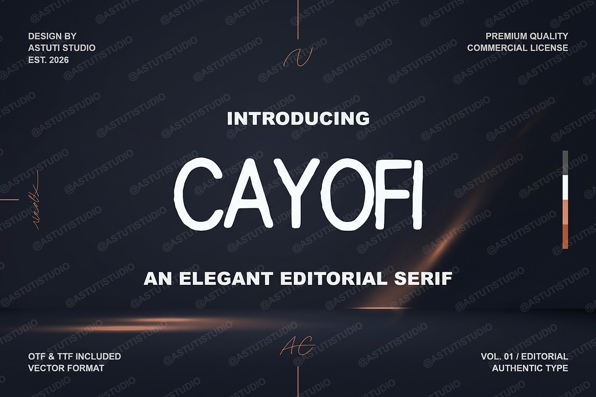 Cayofi | Elegant Luxury Serif, a Serif Font by Astuti Studio (Photo 2 of 24)