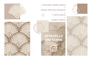 Seashells - Patterns and elements, a Pattern Graphic by Leksart (Thumbnail 1 of 10)