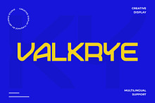 Valkyre – Sci-Fi Display Font