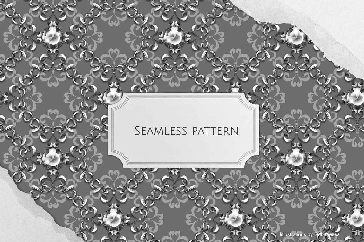 Diamond Damask Seamless Pattern, a Pattern Graphic by Gribanessa (Photo 1 of 3)