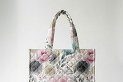 Quilted Tote Bag Mockup PSD, a Product Mockup by 1001 mockups (Thumbnail 7 of 10)