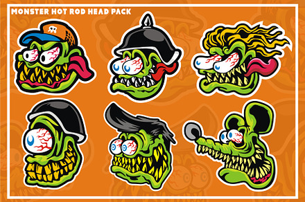 MONSTER HOTROD HEAD #5