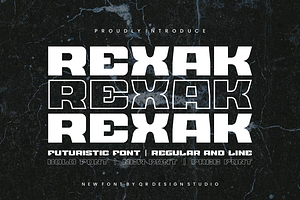 Rexak - Futuristic Font