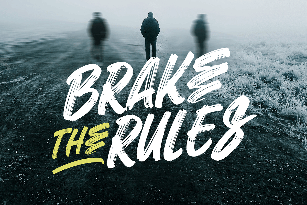 Fairbrush – Street Brush Font, a Script Font by overlaytemplates (Photo 3 of 5)