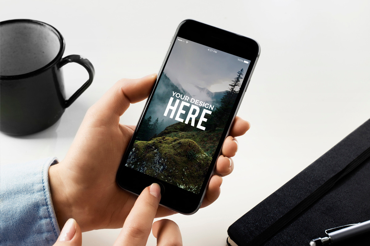10 IPhone mockups, an iPhone Mockup by Egor Shkolnikov (Photo 6 of 11)
