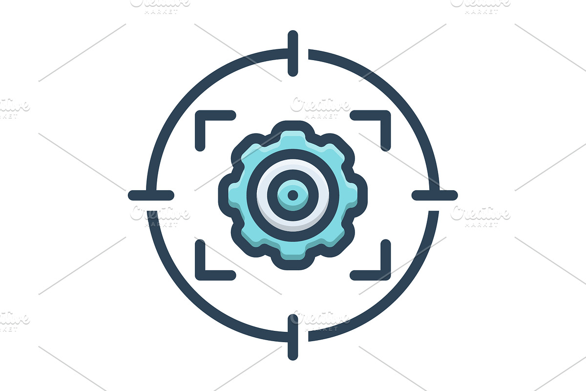 Scope target color icon, an Icon by Creative priyanka