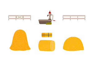 Farming and Agriculture with Hay, an Object Illustration by TopVectors