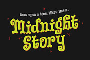Midnight Story, a Blackletter Font by Orenari (Thumbnail 1 of 5)