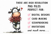 Valentines Peeking Animal Clipart, an Illustration by Libby Wishes (Thumbnail 2 of 6)