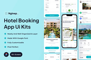 Nginep - Hotel Booking App Ui Kits, an UI Kit Template by Minialis