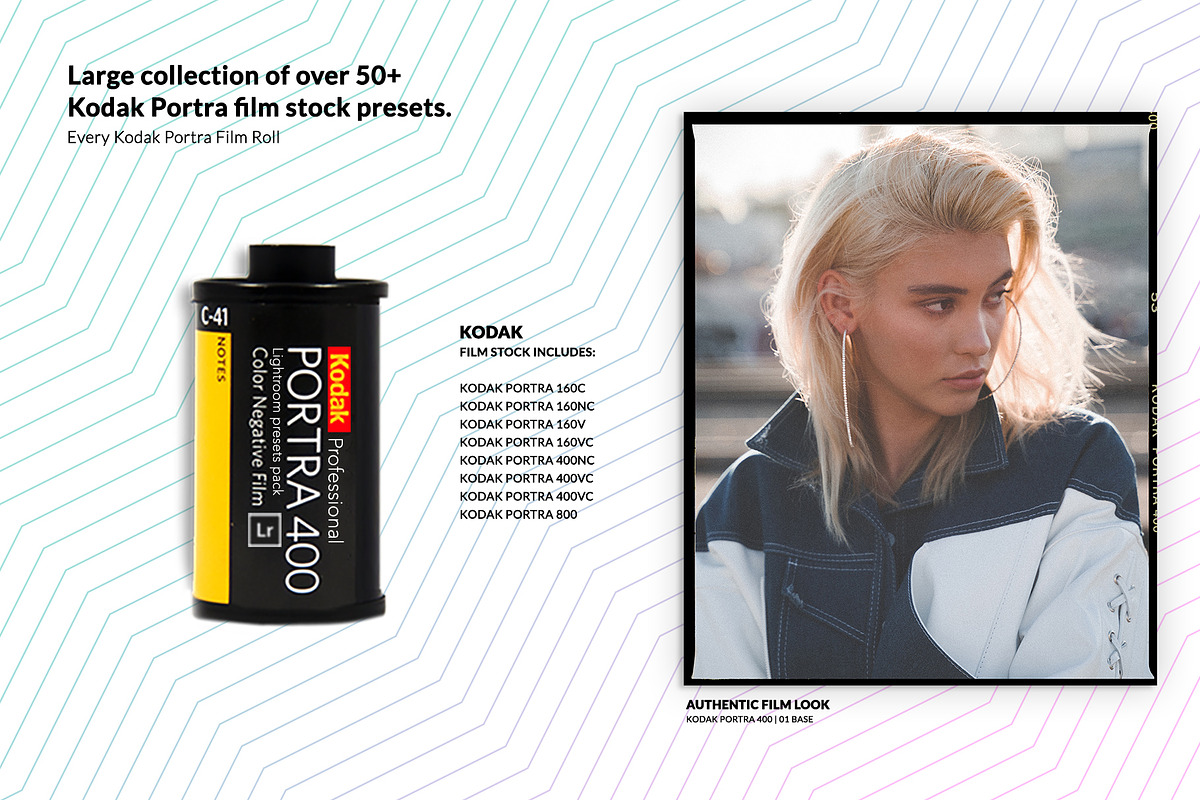 50+ Kodak Film Lightroom Presets., an Action Add-On by filmcamera_presets (Photo 3 of 8)