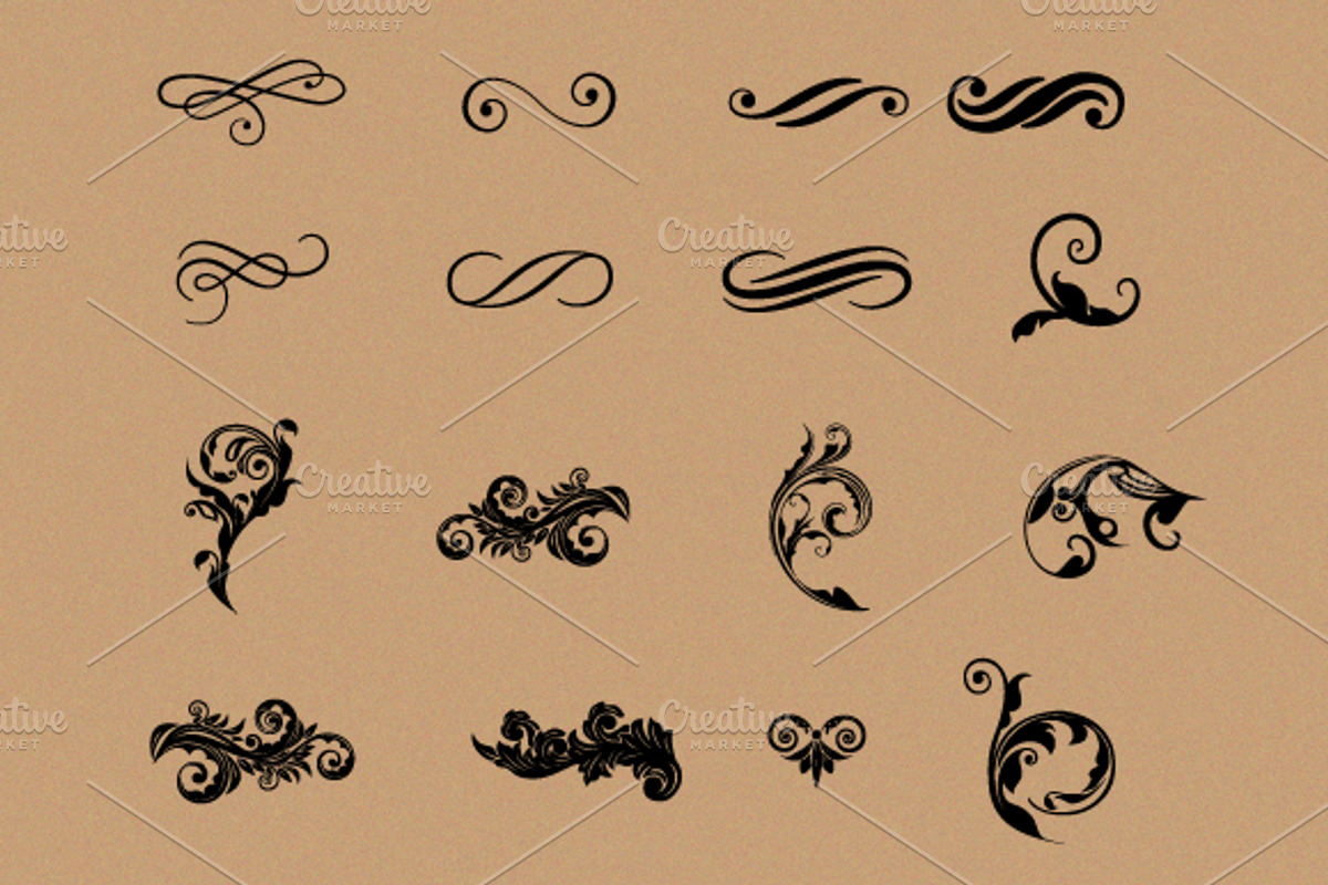 Vintage Vector Ornaments, a Decorative Illustration by Sayid