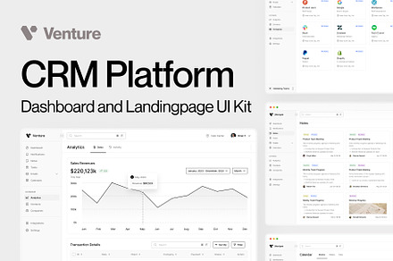 Venture - CRM Platform UI Kit