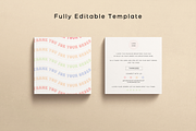 Thank you card Canva template, a Flyer Template by Hellohastore (Thumbnail 2 of 9)