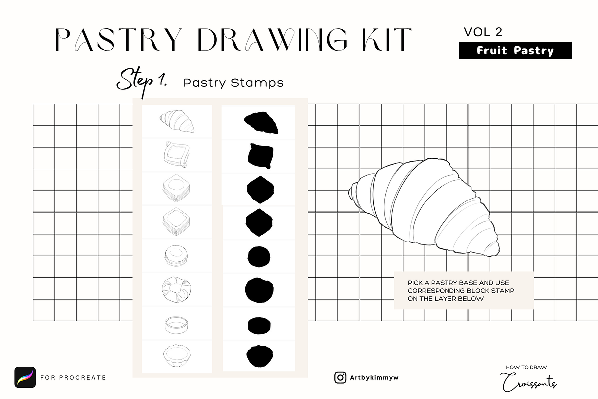 Procreate Fruit Pastry Brush Pack, a Brush Add-On by Artbykimmyw (Photo 4 of 8)