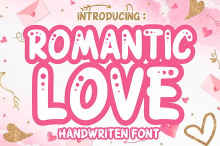 Romantic Love, a Handwritten Font by Infinity art Studio