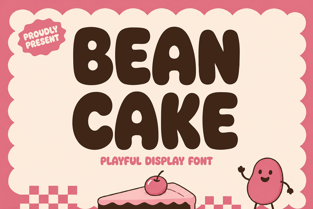 Bean Cake - Playful Display Font, a Sans Serif Font by Gumrega Studio (Photo 1 of 8)