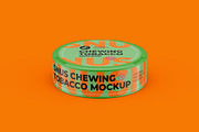 Snus Chewing Tobacco Can Mockup, a Packaging Mockup by easymock 2 (Thumbnail 10 of 10)