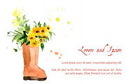 №2 Collection Watercolor Sunflowers, a Decorative Illustration by Rasveta (Thumbnail 3 of 4)