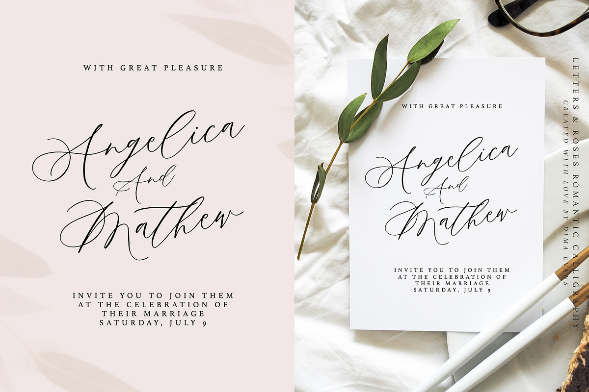 Letters & Roses Luxury Script preview 2