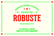 Robuste - Vintage Condensed Display, a Serif Font by Nian Keun Studio (Thumbnail 1 of 10)