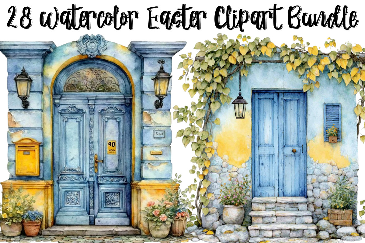 Home Door & Window Watercolor, a Graphic by CitraGraphics (Photo 1 of 4)