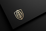 Leaf and shield logo design., a Branding & Logo Template by lettett (Thumbnail 4 of 4)