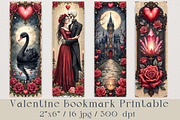 Romantic Gothic Valentine Bookmarks, a Decorative Illustration by GalaDesign03 (Thumbnail 2 of 4)