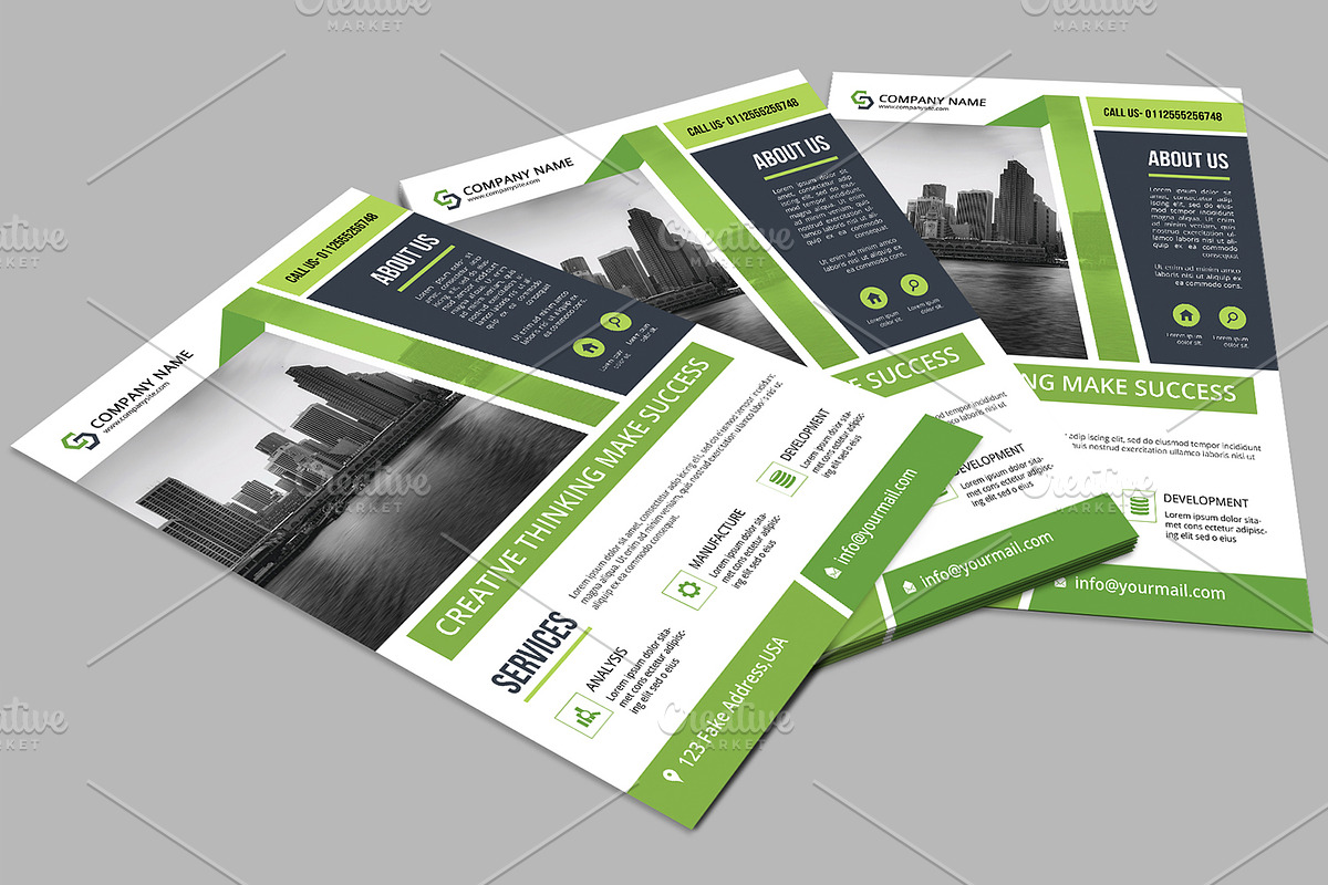 Printable Business Flyer -V520, a Flyer Template by Template Shop (Photo 3 of 5)