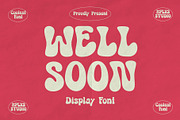 Well Soon - Display Bubble Font, a Handwritten Font by Koplexs Studio (Thumbnail 1 of 11)