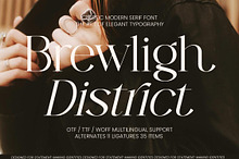 Brewligh District Modern Serif
