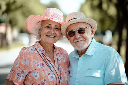 Couple embraces a lifetime together, a Photo by Pavel_design