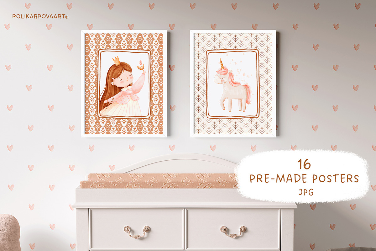 The Little Princess baby collection, a Decorative Illustration by polikarpovaart (Photo 4 of 20)