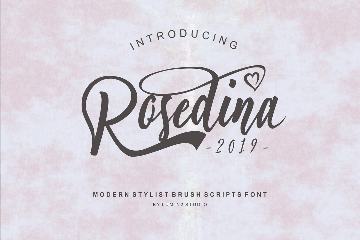 Rosedina Scripts - Beauty font preview 3